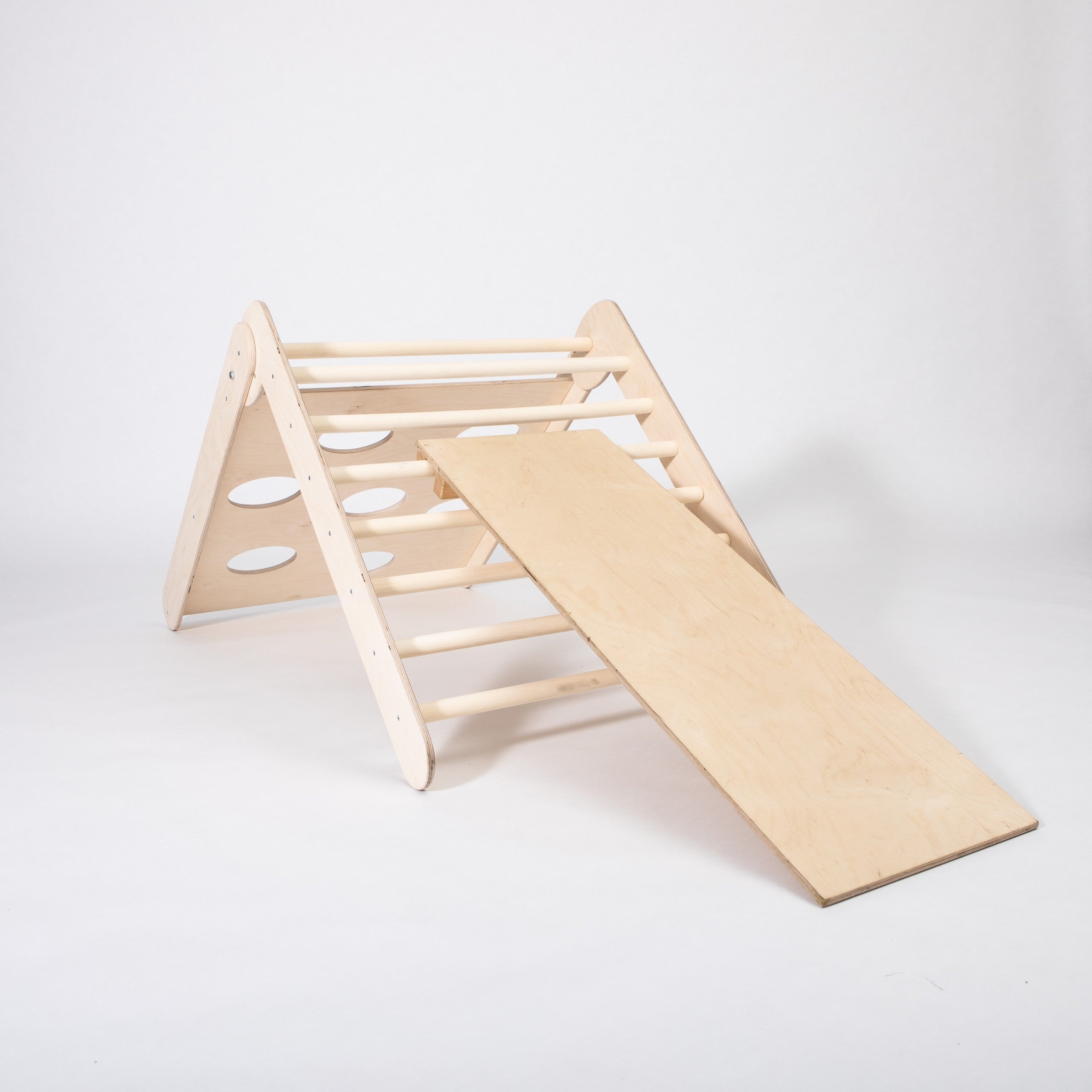 2-in-1 Montessori Climbing Triangle With Ramp