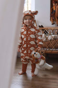 Eared Jumpsuit for Babies and Kids - Cinnamon Sheep