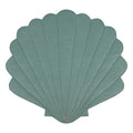 Organic Cotton and Velvet Shell Playmat - Mint