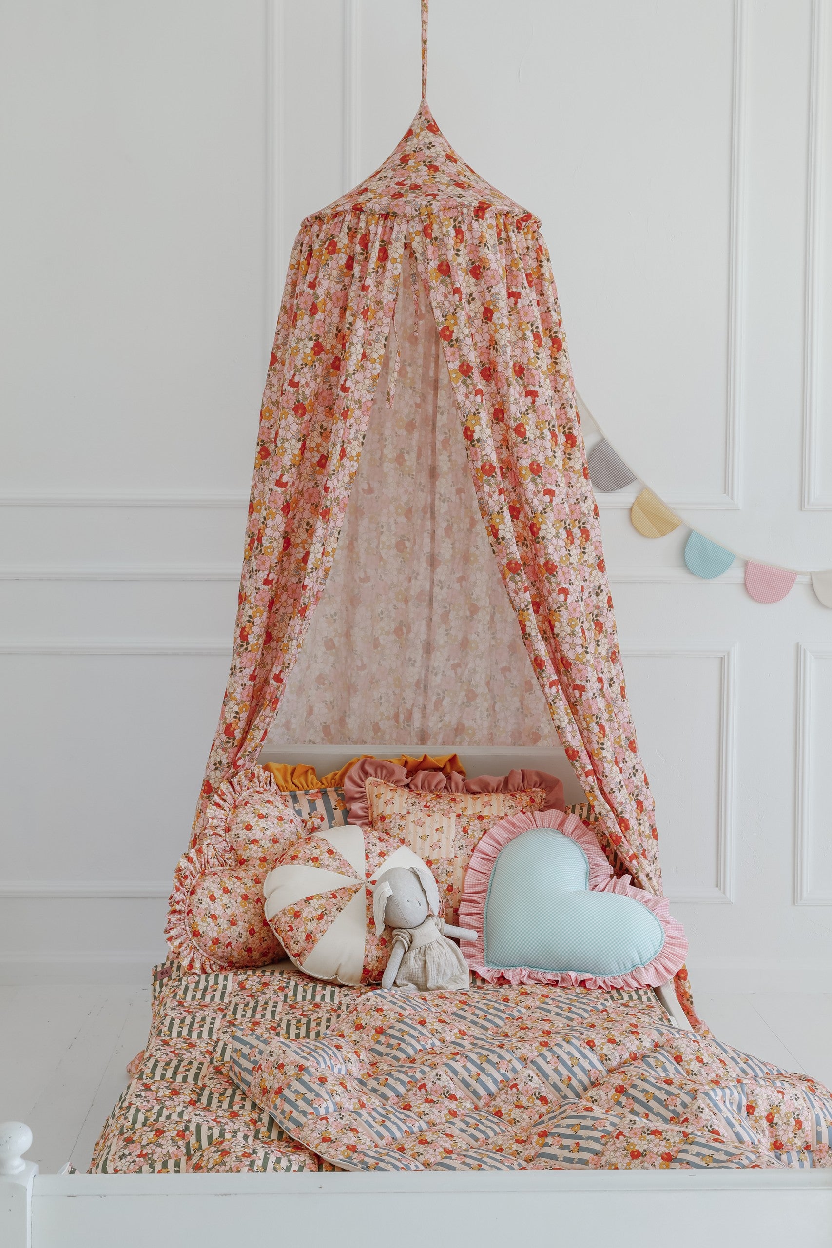 Organic Cotton Canopy - Spring Garden