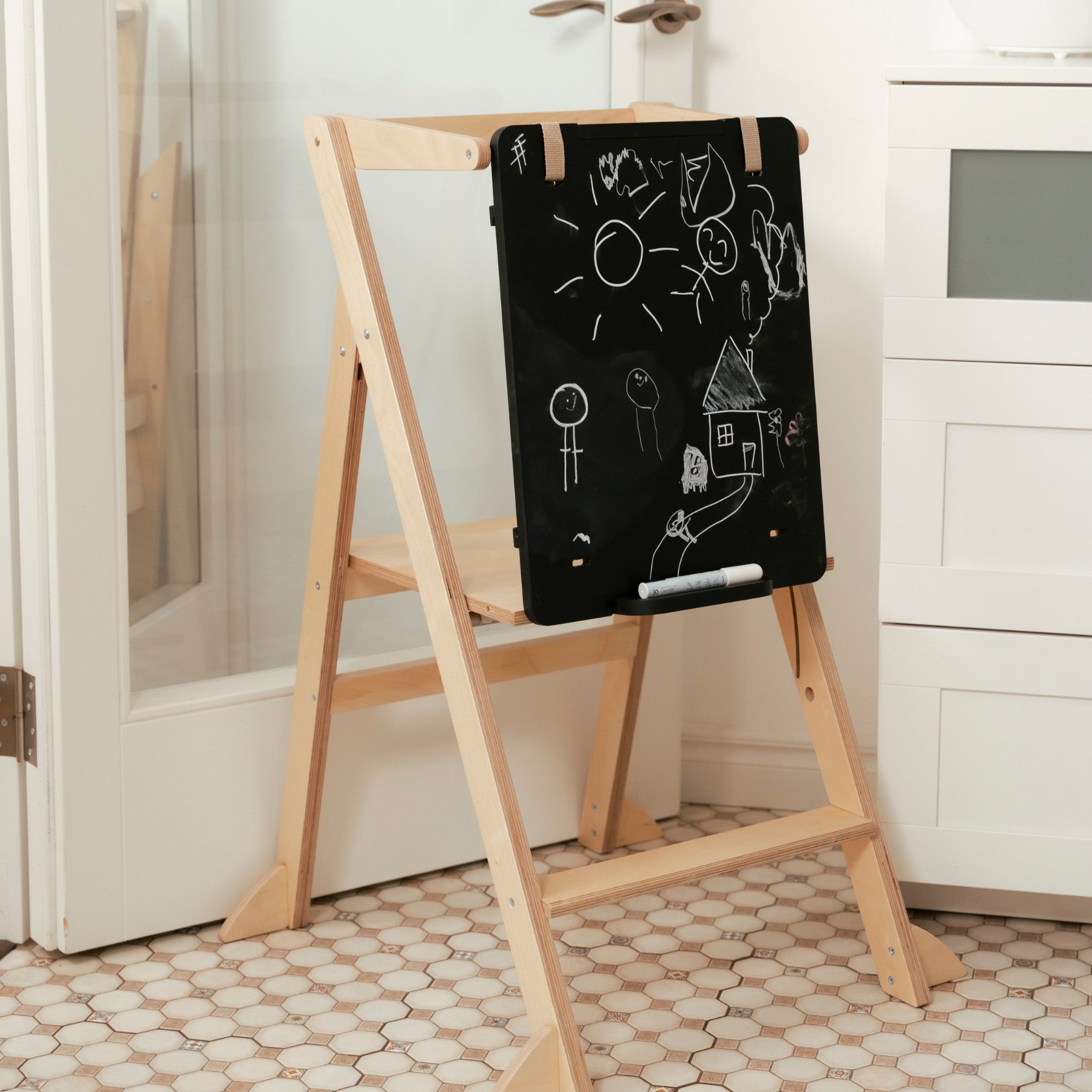 STEP'n'FOLD Foldable Helper Tower - Grey